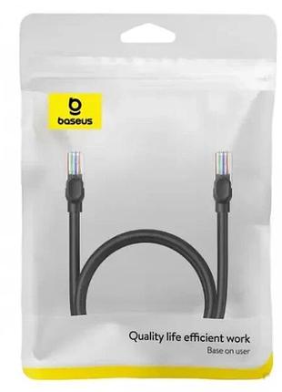 Кабель baseus high speed cat5 gigabit ethernet rj45 (2m) (black) 53988 baseus