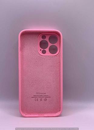 Silicone case slider full camera square side for iphone 13 pro pink 2