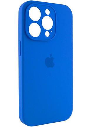 Чохол silicone case full camera protective (aa) для apple iphone 13 pro max (6.7") (синій / capri blue)* 2