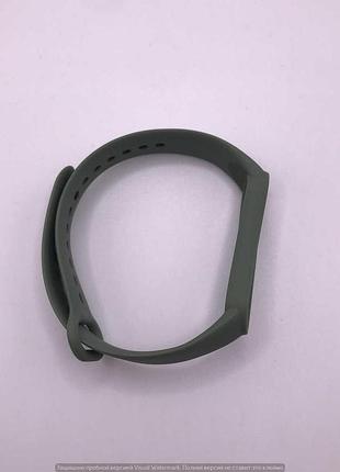 Силиконовый ремешок для xiaomi mi band 5 / 6 (зеленый / olive)