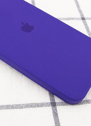 Чохол silicone case square full camera protective (aa) для apple iphone 11 pro max (6.5") (фіолетовий / ultra violet)* 3