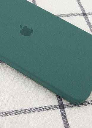 Чохол silicone case square full camera protective (aa) для apple iphone 11 pro max (6.5") (зелений / pine green)* 2