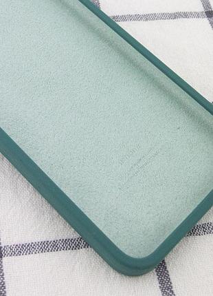 Чохол silicone case square full camera protective (aa) для apple iphone 11 pro max (6.5") (зелений / pine green)* 3