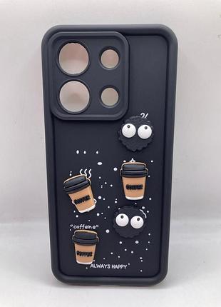 Чохол tpu toys case для xiaomi redmi note 13 4g (black/always happy) 00072866