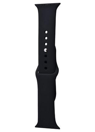 Силіконовий ремінець для apple watch sport band 42(ser.1-3)/44/45/46/49mm (s/m & m/l) 3pcs (чорний / black) 00034825