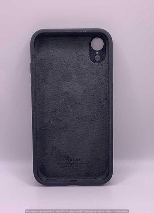 Чохол silicone case square full camera protective (aa) для apple iphone xr (6.1") (сірий / dark gray) 00040233 00040233 2