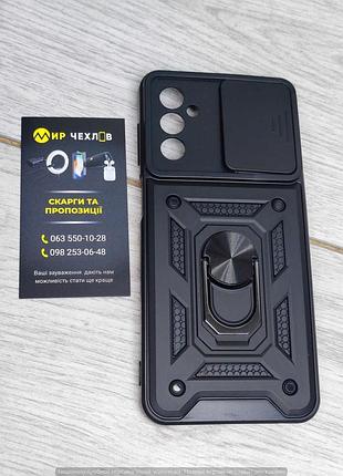 Ударостійкий чохол camshield serge ring for magnet для samsung galaxy m23 5g (чорний) 54664