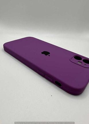 Чохол silicone case square full camera protective (aa) для apple iphone 11 (6.1") (фіолетовий / grape) 00040234 00040234 3