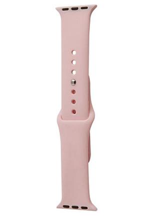 Силіконовий ремінець для apple watch sport band 42(ser.1-3)/44/45/46/49mm (s/m & m/l) 3pcs (рожевий / pink sand) 00034825