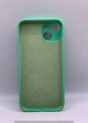 Silicone case slider full camera square side for iphone 13 spearmint 2