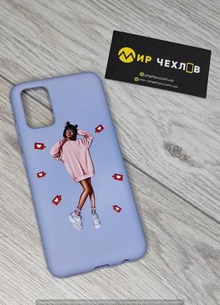 Чохол samsung a02s art ledi like purpel