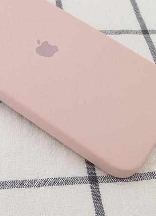 Чохол silicone case square full camera protective (aa) для apple iphone 11 pro max (6.5") (рожевий / pink sand)* 2