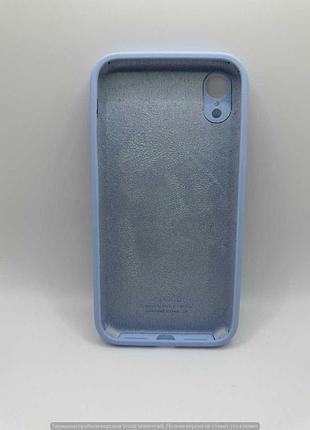 Чохол silicone case square full camera protective (aa) для apple iphone xr (6.1") (блакитний / lilac blue) 40233 2