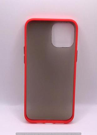 Чохол iphone 12 pro max shadow matt red 2
