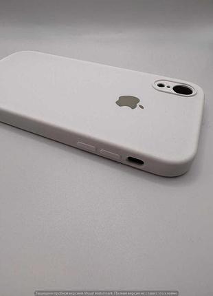Чохол silicone case square full camera protective (aa) для apple iphone xr (6.1") (білий / white) 00040233 3