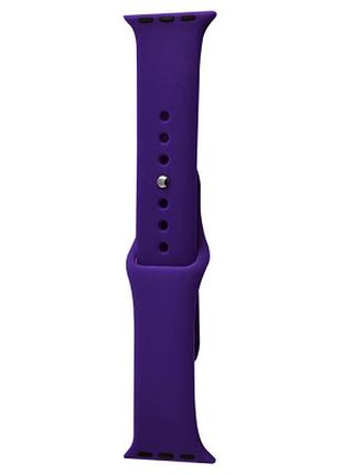 Силіконовий ремінець для apple watch sport band 38 / 40 / 41 (s/m & m/l) 3pcs (фіолетовий / ultra violet) 32192 32192