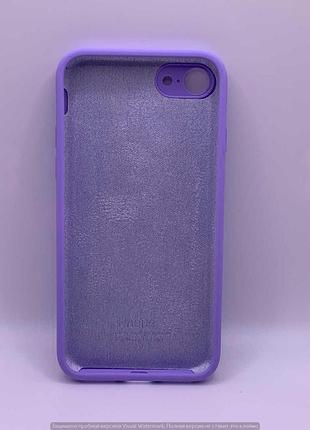 Чохол silicone case square full camera protective (aa) для apple iphone 7 / 8 / se (2020) (4.7") (бузковий / dasheen) 40229 2