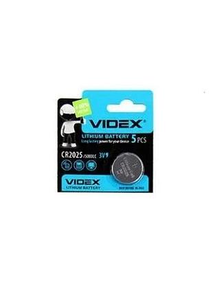 Батарейки літієва videx cr2025/5003lc 3v ціна за 1шт 22165