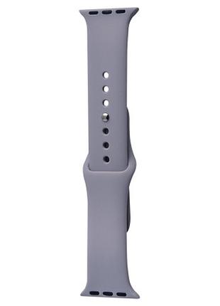 Силіконовий ремінець для apple watch sport band 38 / 40 / 41 (s/m & m/l) 3pcs (сірий / dark gray) 32192