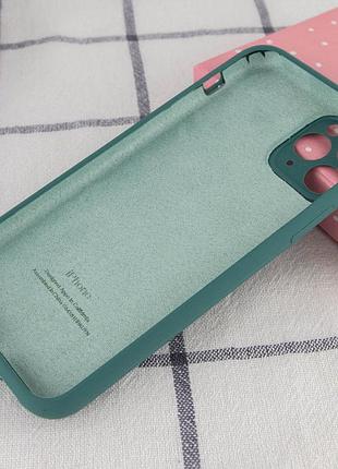 Чохол silicone case full camera protective (aa) для apple iphone 12 pro max (6.7") (зелений / pine green)* 2