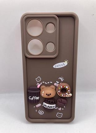 Чохол tpu toys case для xiaomi redmi note 13 pro 4g / poco m6 pro 4g (brown / sweet) 72867