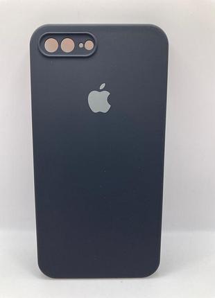 Чохол silicone case square full camera protective (aa) для apple iphone 7 plus/8 plus (5.5") (чорний / black) 00040230 00040230