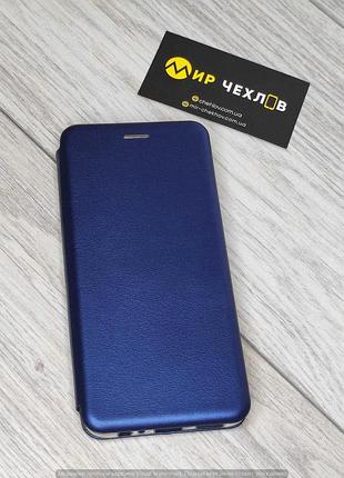 Шкіряний чохол (книжка) classy для tecno camon 18 / 18p /10c(темно-синій) 53206