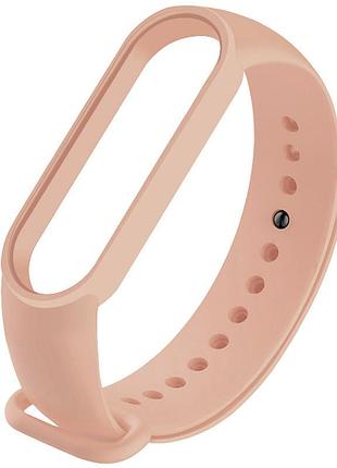 Силиконовый ремешок для xiaomi mi band 5 / 6 (розовый / pudra) 37249