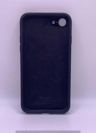 Чохол silicone case square full camera protective (aa) для apple iphone 7/8/se (2020) (4.7") (чорний / black) 00040229 2