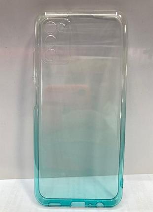 Чохол samsung a03s sillicone 0.5mm gradient blue 75986 *