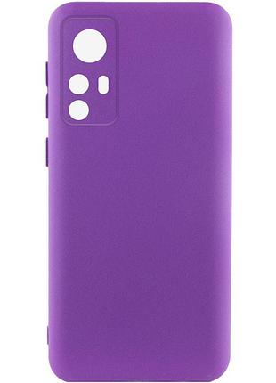 Чохол silicone cover lakshmi full camera (a) для xiaomi 12t / 12t pro (фіолетовий / purple)