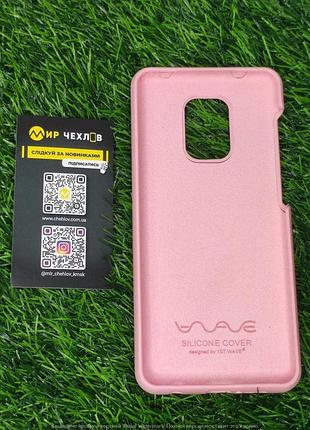 Чохол xiaomi note 9s/ note 9 pro/ note 9 pro max wawe silicon рожевий 2