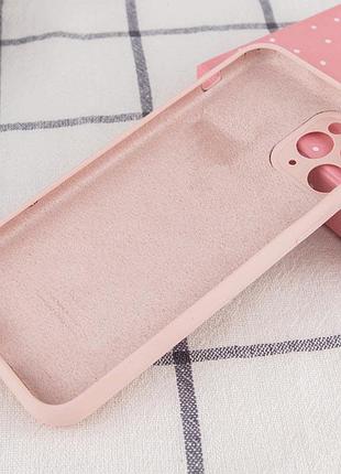 Чохол silicone case full camera protective (aa) для apple iphone 12 pro max (6.7") (рожевий / chalk pink)* 2