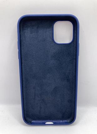 Чохол silicone case full protective (aa) для apple iphone 11 (6.1") (синій / deep navy) 00033130 00033130 3