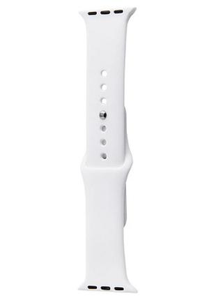 Силиконовый ремешок для apple watch sport band 38/40/41/42mm(ser.10) (s/m & m/l) 3pcs (белый / white) 00032192