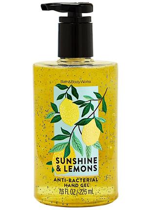 Санітайзер для рук bath&body works sunshine & lemons hand sanitizer with pump 225 мл