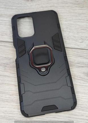 Ударостійкий чохол transformer ring for magnet для xiaomi redmi note 10 / note 10s (чорний / soul black) 43192