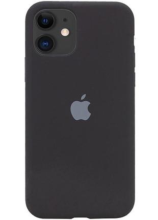 Чохол silicone case full protective (aa) для apple iphone 11 (6.1") (чорний / black) 00033130
