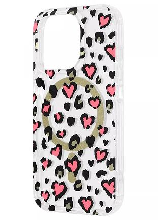 Чохол wave elegance case with magnetic ring iphone 13 pro max (pink) 59821 59821
