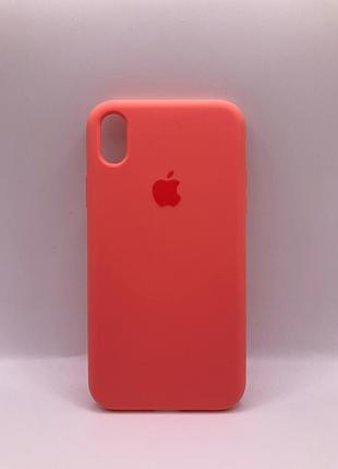 Чохол iphone xr silicon case full pink citrus