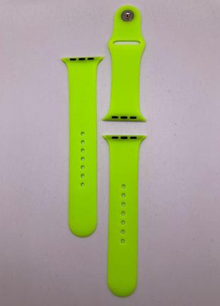 Ремінець apple watch sport band 42/44/45/49 mm (s/m & m/l) 3pcs (lime green) 6702 6702