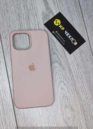 Чохол iphone 13 pro max sillicone cover full pink sand 75944