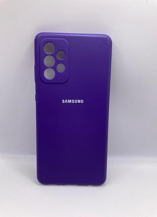 Чохол silicone cover full camera (aa) для samsung galaxy a72 4g / a72 5g (фіолетовий / purple) 48775