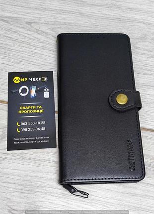 Шкіряний чохол книжка getman gallant (pu) для samsung galaxy a73 5g (чорний) 54591