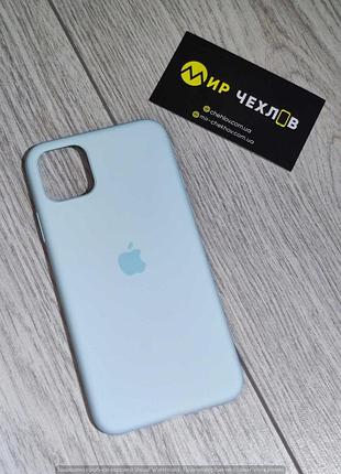 Чохол iphone 11 pro max silicon case full cover seafoam