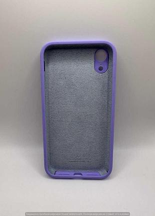 Чохол silicone case square full camera protective (aa) для apple iphone xr (6.1") (бузковий / dasheen) 40233 40233 dasheen 40233 2