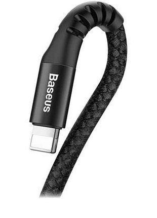 Кабель baseus fish eye spring data lightning 2a (1m) (black) 21722 baseus 3