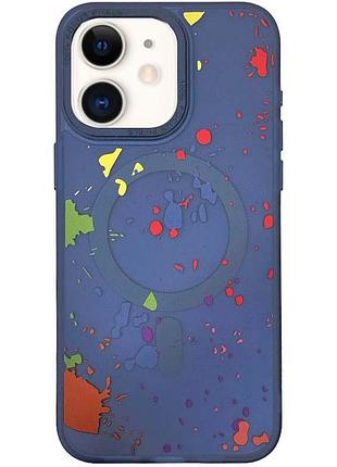 Чохол tpu+pc flush with magsafe для apple iphone 14 pro (6.1") (dark purple) 72545 72545
