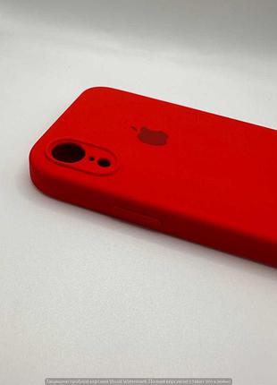 Чохол silicone case square full camera protective (aa) для apple iphone xr (6.1") (червоний / red) 40233 red 40233 5