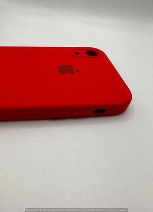 Чохол silicone case square full camera protective (aa) для apple iphone xr (6.1") (червоний / red) 40233 red 40233 6